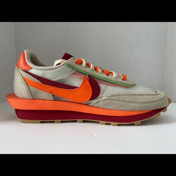 Nike x Sacai x Clot Ld Waffle Orange Blaze DH1347-100 Size 11 *In Hand* - Picture 1 of 7